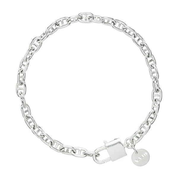 Najo - Love Lock Silver Chain Bracelet