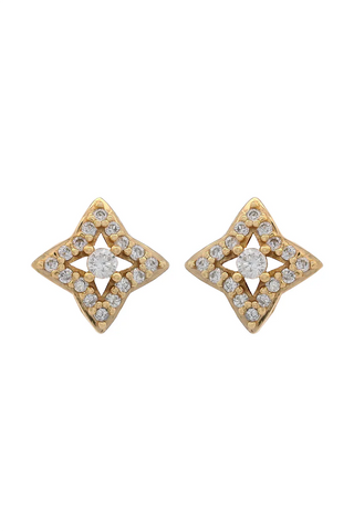Georgini - Midnight Velvet Fairwater Petite Earrings Gold