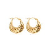 Najo - Cloud Catcher Hoop Earrings Gold Plated