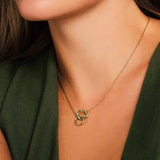 Rosefield - Emerald Duo Necklace Gold