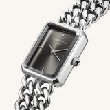 Rosefield - Octagon XS Double Chain Silver Grey