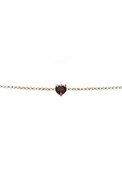 Stolen Girlfriends Club - Talon Bracelet Garnet - Gold Plated