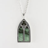 Nick Von K - Gothic Pendant in Sterling Silver with Pounamu