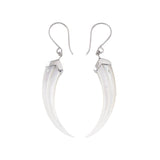 Nick Von K - Mother of Pearl Shell Huia Beak Earrings