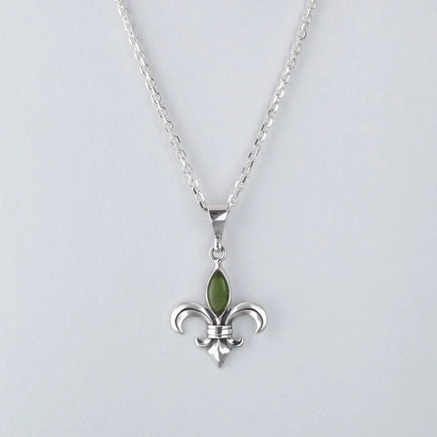 Nick Von K - Pounamu Fleur de Lis Pendant