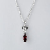 Nick Von K - Salem Cat Garnet Drop Pendant