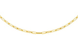 Brent Weatherall Jeweller - 9ct Yellow Gold Paper Chain Necklace 50cm