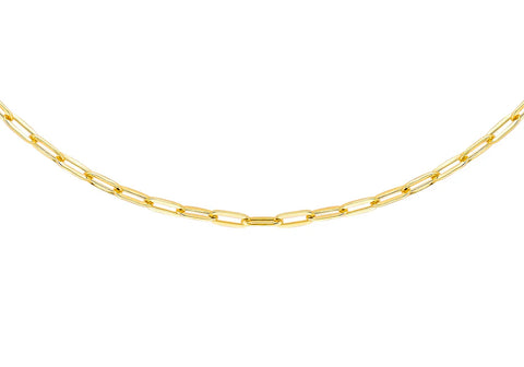 Brent Weatherall Jeweller - 9ct Yellow Gold Paper Chain Necklace 50cm