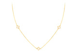 Brent Weatherall - Petal Design 9ct Yellow Gold Adjustable Mother Of Pearl Necklace