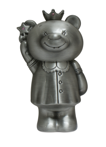 Money Box - Fairy Bear Pewter