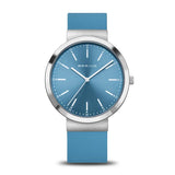 Bering - Artic Blue Sunray Dial With Artic Blue Silicon Strap