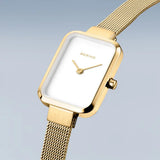 Bering - Classic 35mm Gold Milanese Strap Watch