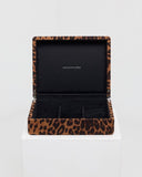 Meadowlark - Velvet Jewellery Box Leopard + Black Lining Large