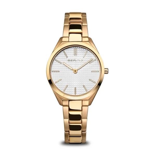 Bering - Ultra Slim Gold Ladies Watch