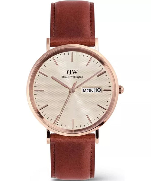 Daniel Wellington - Classic Day Display Rose Gold & Brown Watch