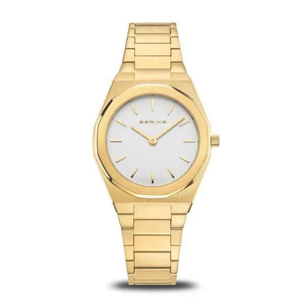 Bering - Classic Polished/Brushed Gold 32mm Ladies Watch