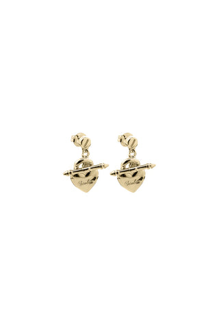 Stolen Girlfriends Club - Love Locket Fob Earrings Gold Plated
