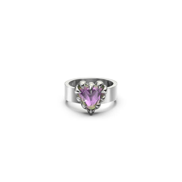 Stolen Girlfriends Club - Love Claw Ring Mystic Quartz