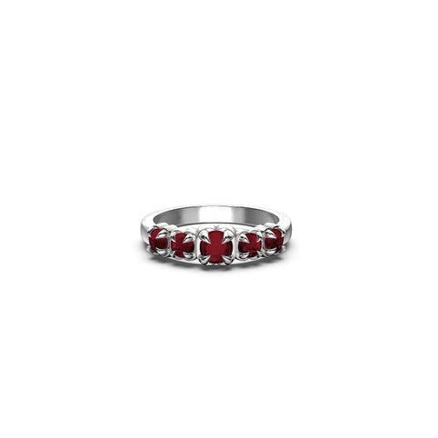 Stolen Girlfriends Club - Halo Cluster Ring Garnet