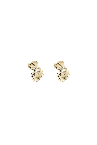 Stolen Girlfriends Club - Love Locket Stud Earrings Gold Plated