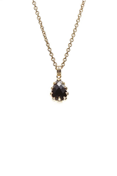 Stolen Girlfriends Club - Love Claw Drop Necklace Gold Plated Onyx