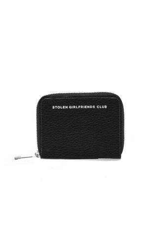 Stolen Girlfriends Club - Trouble Wallet Black Pebbled Leather