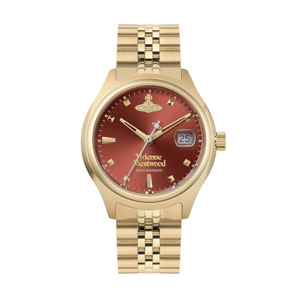 Vivienne Westwood - Little Camberwell Red Dial Gold Strap