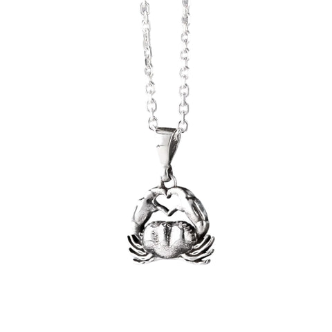 Nick Von K - Crab Romance Charm necklace in Sterling Silver