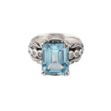 Nick Von K - Blue Topaz Tide Pool ring in Sterling Silver