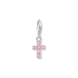 Thomas Sabo CHARMISTA - Pink CZ Cross Charm