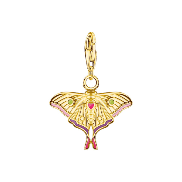 Thomas Sabo - Charm CZ Colorful Moth Gold Plated