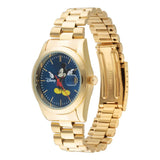 Disney - Mickey Mouse Gold-Tone 35mm Watch With Blue Dial