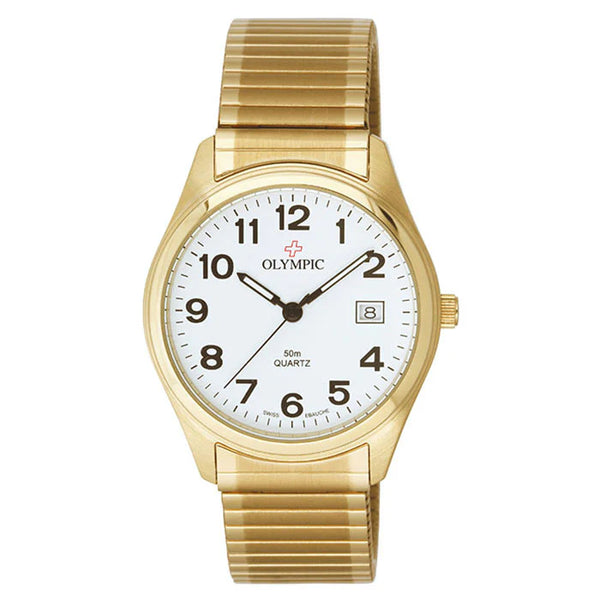 Olympic - Gold & White Expandable Watch