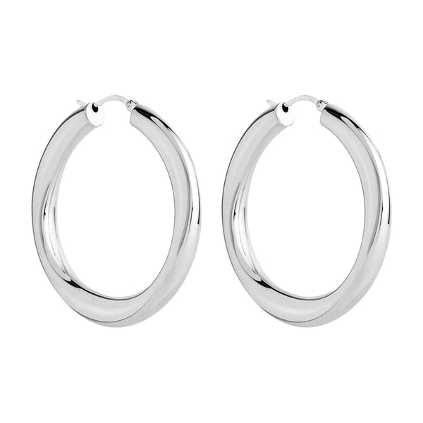 Najo - Dune Hoop Earring Silver