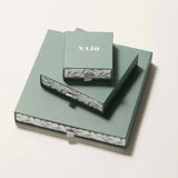 Najo - Garland Gold Tone Green Onyx Earring