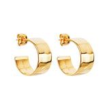 Najo - La Dolce Vita Hoop Earrings Gold Plated