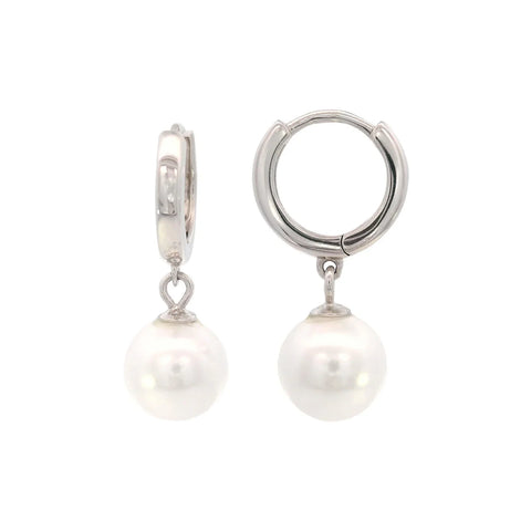 Georgini - Nine - 2 - FIve Pearl Hoop Earrings Silver