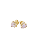 Stolen Girlfriends Club - Love Claw Earrings Pink Opal Gold Plate