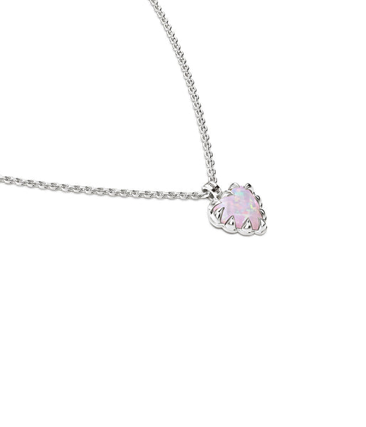 Stolen Girlfriends Club - Love Claw Necklace, Pink Opal