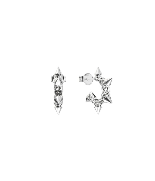 Stolen Girlfriends Club - Precious Punk Spiked Hoop Earring Silver