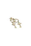 Stolen Girlfriends Club - Love Key Anchor Earrings Gold Plated