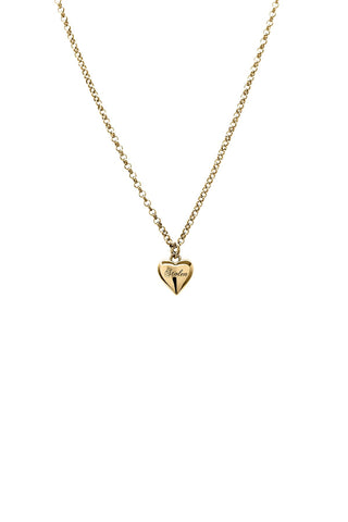 Stolen Girlfriends Club - Full Heart Necklace Mini Gold Plate