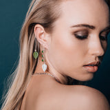 Nick Von K - Pounamu 3 Muses Earrings