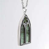 Nick Von K - Gothic Pendant in Sterling Silver with Pounamu