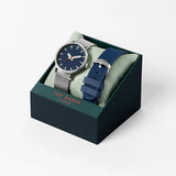 Ted Baker - Navy And Mesh Stainless Steel Watch Set