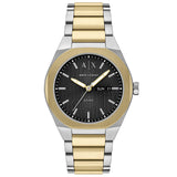 Armani Exchange - Sync Black Face With Two Tone Strap
