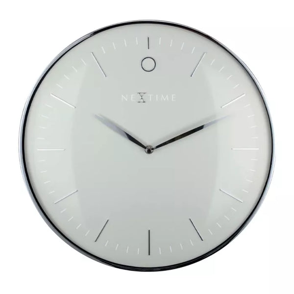 Netime - Glamour Wall Clock Aluminum Grey 7 Silver