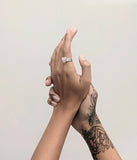 Stolen Girlfriends Club - Love Claw Ring Pink Opal
