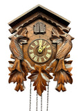 Hekas Quartz Cuckoo Clock Walnut Colour
