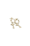 Stolen Girlfriends Club - Love Key Anchor Earrings Gold Plated